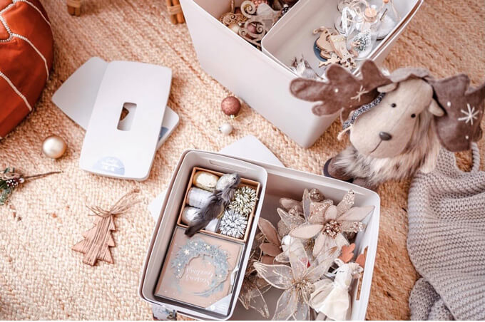Inabox home storage solution - Christmas deco organising